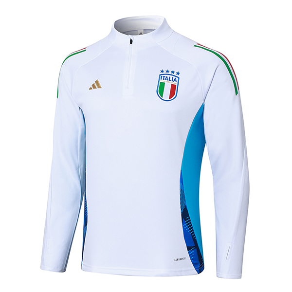 Italien Training Sweatshirt Weiß/Blau 2024/2025