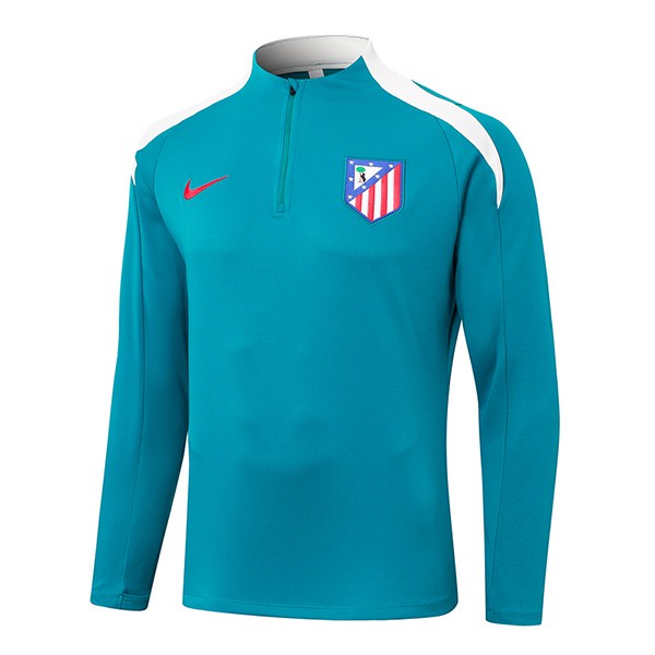 Atletico Madrid Training Sweatshirt Blau/Weiß 2024/2025