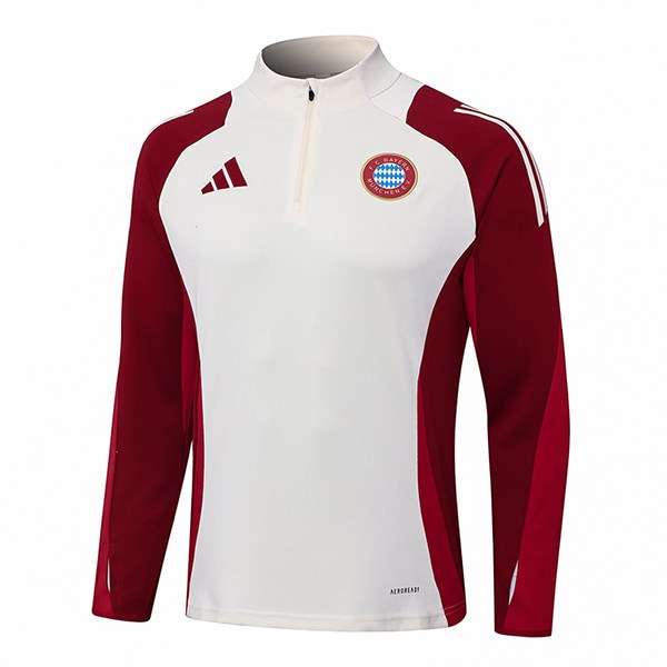 Bayern Munchen Training Sweatshirt Weiß/Rot 2024/2025